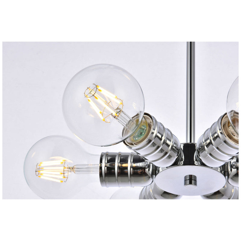 Elegant Lighting Reyes 6 Light 8" Chandelier