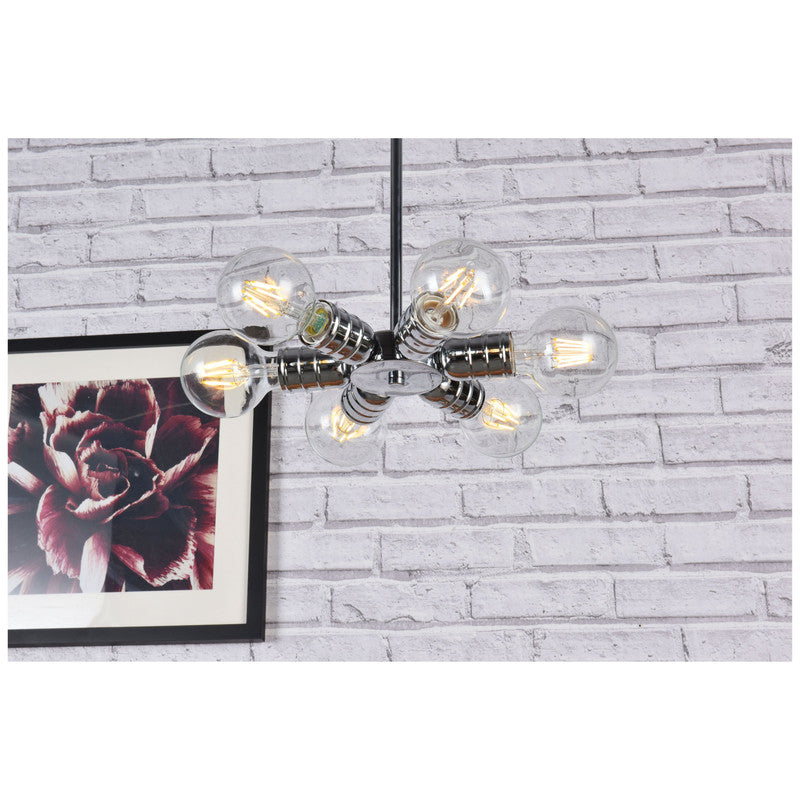 Elegant Lighting Reyes 6 Light 8" Chandelier