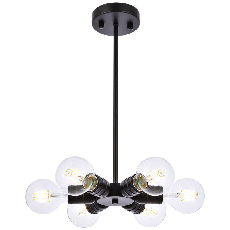 Elegant Lighting Reyes 6 Light 8" Chandelier