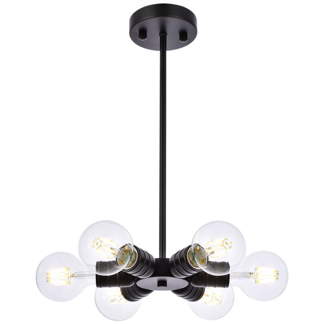 Elegant Lighting Reyes 6 Light 8" Chandelier