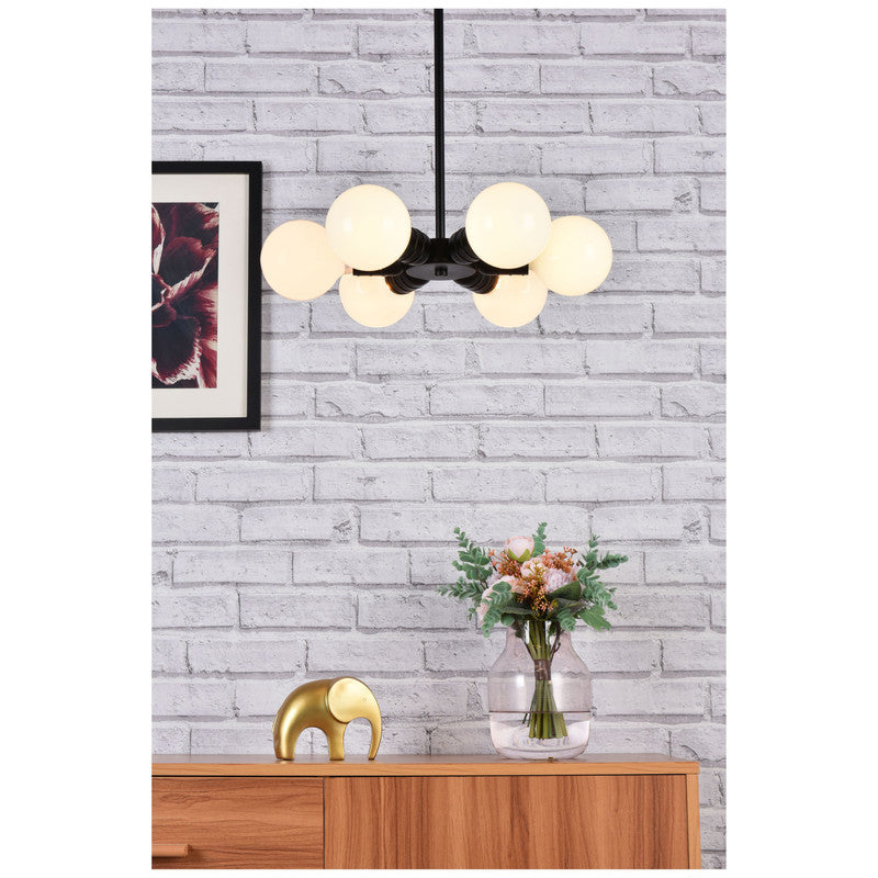 Elegant Lighting Reyes 6 Light 8" Chandelier