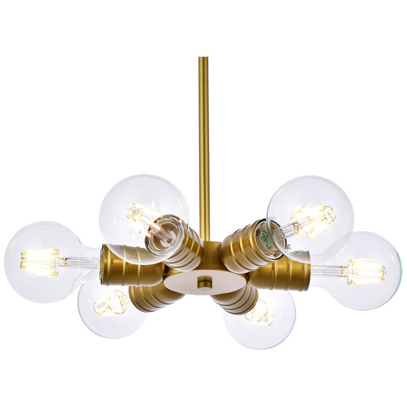 Elegant Lighting Reyes 6 Light 8" Chandelier