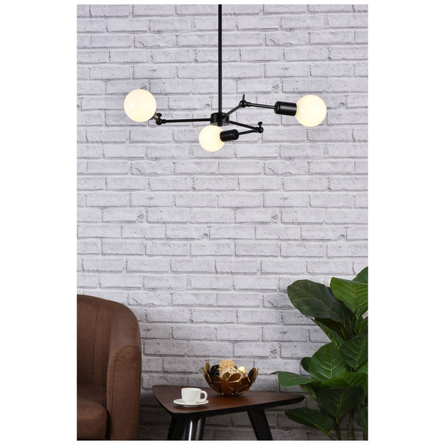 Elegant Lighting Furlong 3 Light 28" Chandelier