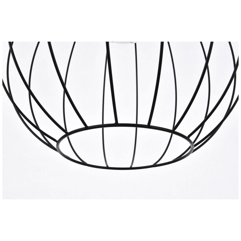 Elegant Lighting Wetzel 1 Light 16" Pendant