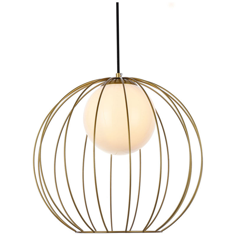 Elegant Lighting Wetzel 1 Light 16" Pendant
