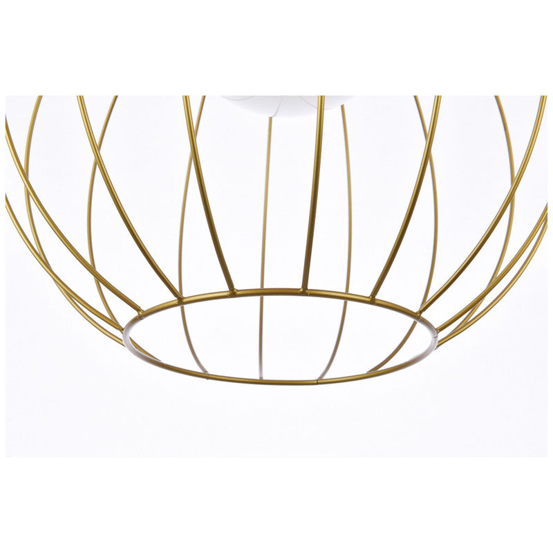 Elegant Lighting Wetzel 1 Light 16" Pendant