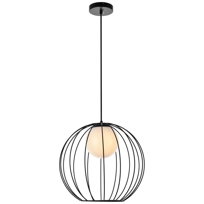 Elegant Lighting Wetzel 1 Light 16" Pendant