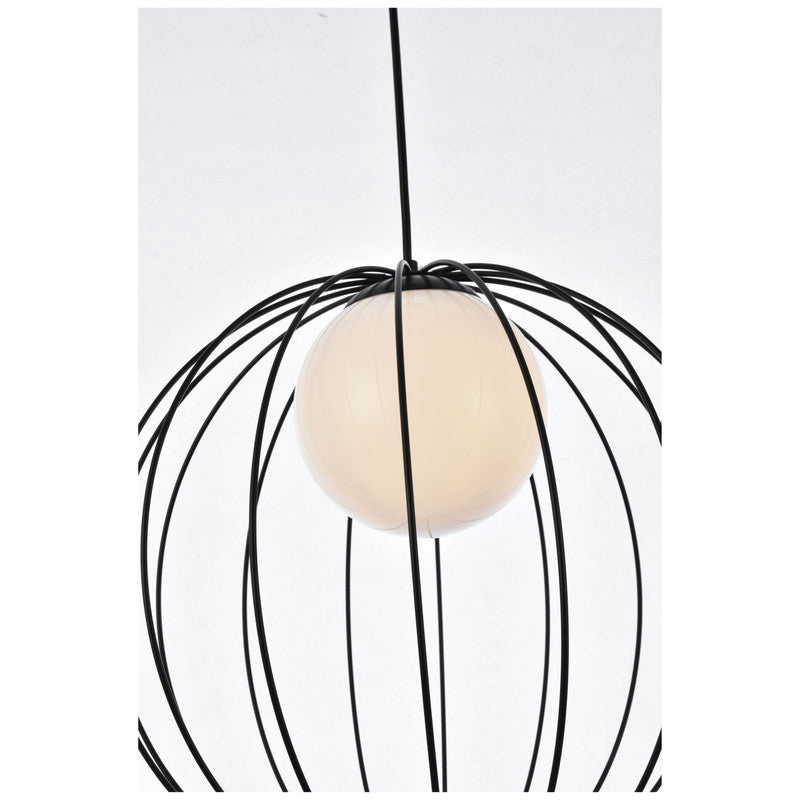 Elegant Lighting Wetzel 1 Light 16" Pendant