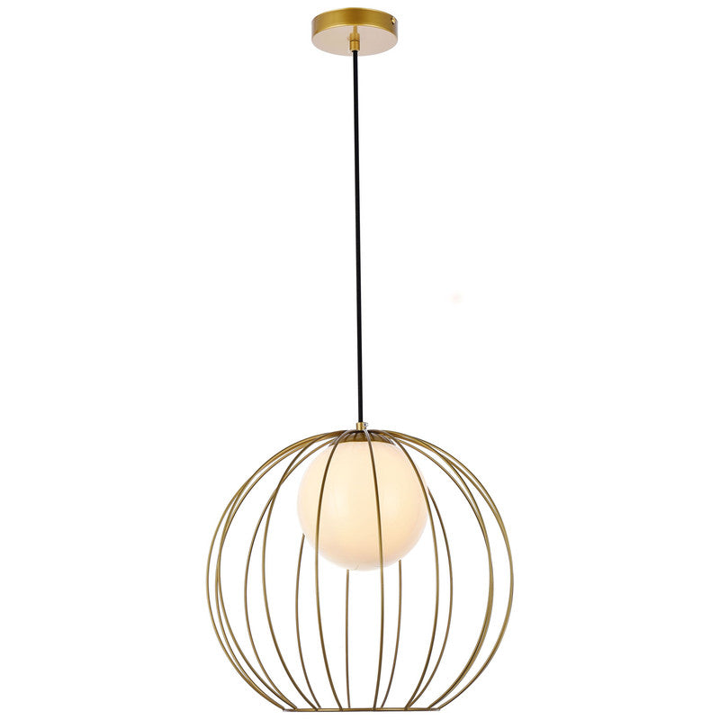 Elegant Lighting Wetzel 1 Light 16" Pendant