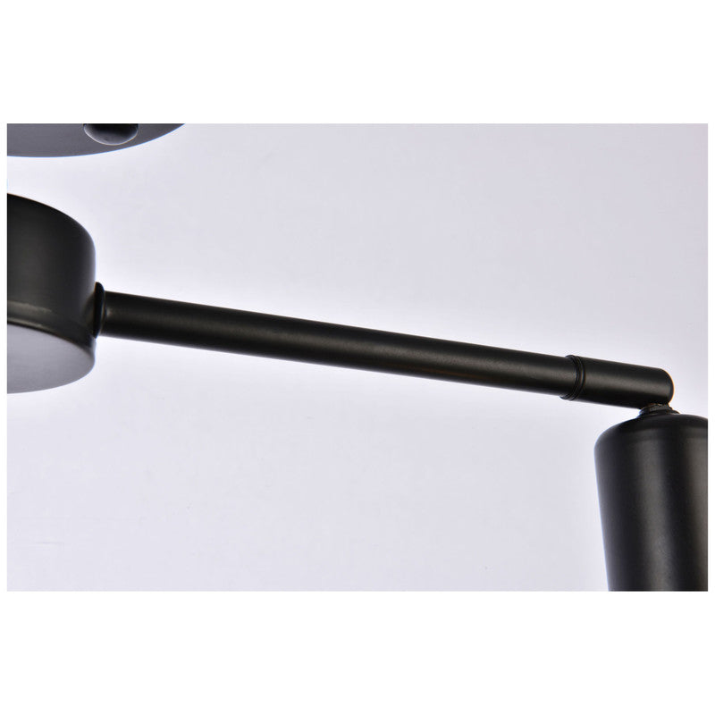 Elegant Lighting Zane 2 Light 22" Flush Mount