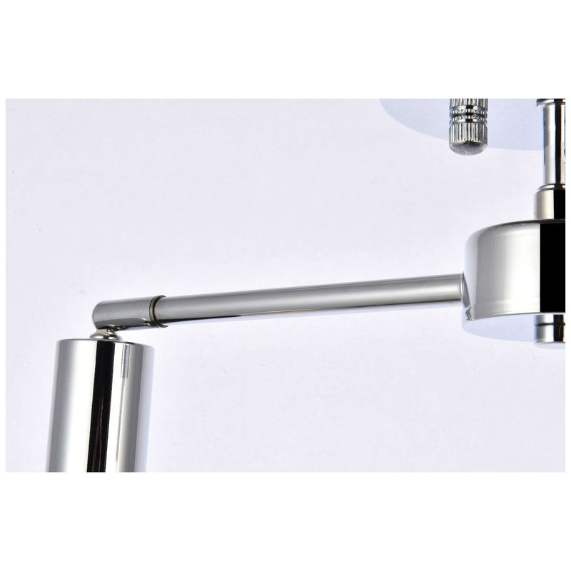 Elegant Lighting Zane 2 Light 22" Flush Mount