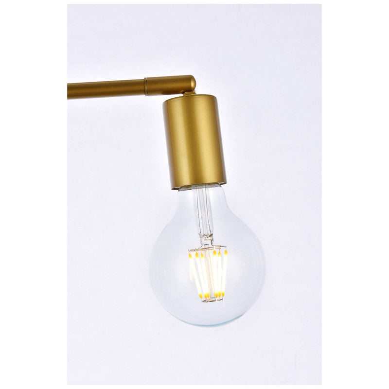 Elegant Lighting Zane 2 Light 22" Flush Mount