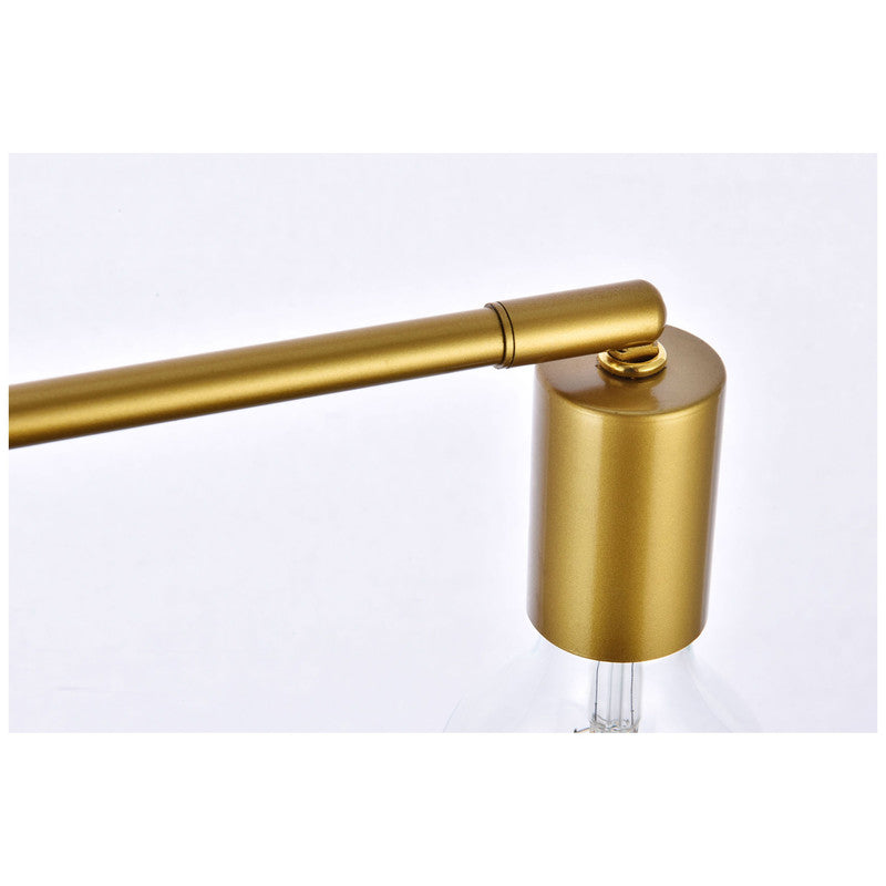 Elegant Lighting Zane 2 Light 22" Flush Mount