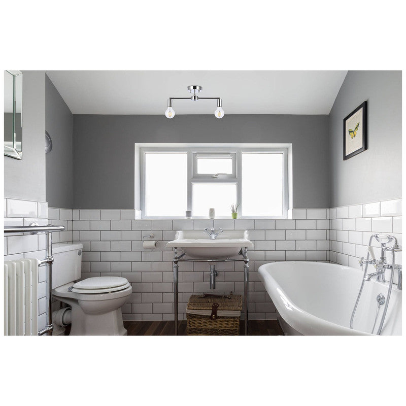 Elegant Lighting Zane 2 Light 22" Flush Mount