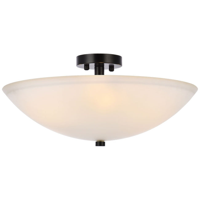 Elegant Lighting Jeanne 3 Light 20" Flush Mount