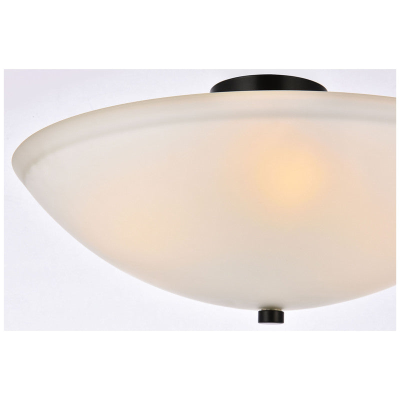 Elegant Lighting Jeanne 3 Light 20" Flush Mount