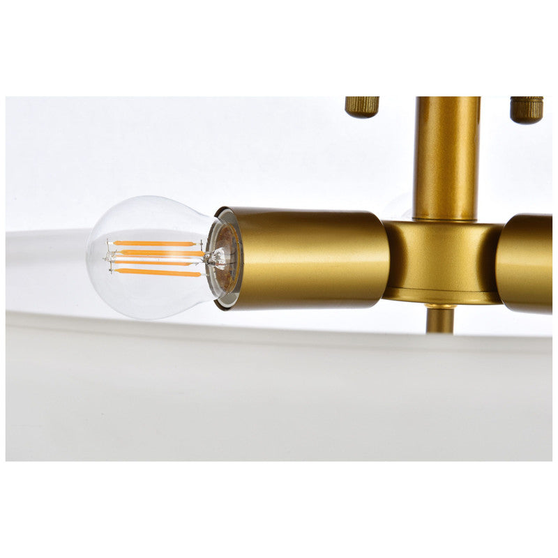 Elegant Lighting Jeanne 3 Light 20" Flush Mount