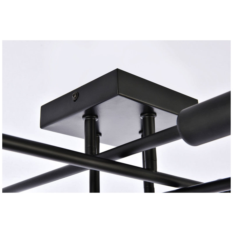 Elegant Lighting Script 8 Light 19" Flush Mount