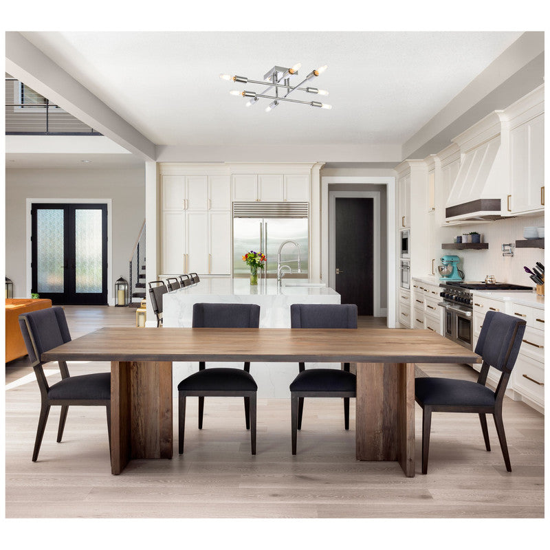 Elegant Lighting Script 8 Light 19" Flush Mount