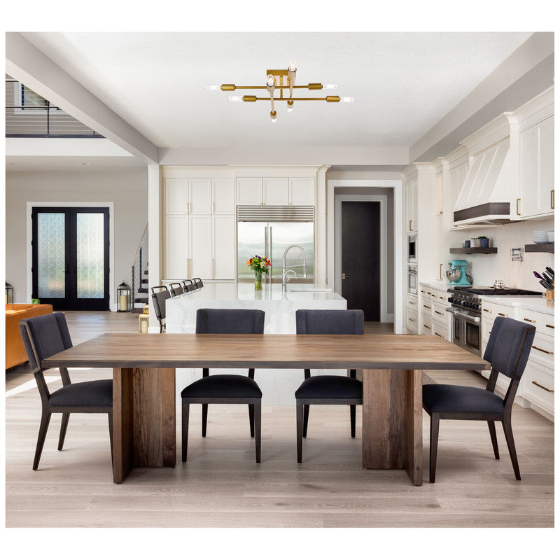 Elegant Lighting Script 8 Light 19" Flush Mount