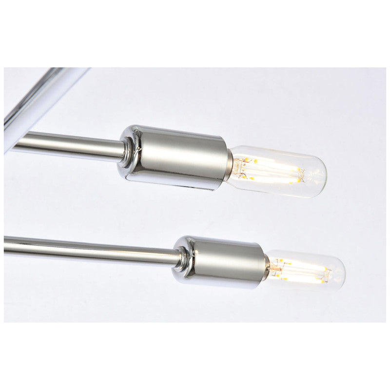 Elegant Lighting Script 8 Light 19" Flush Mount