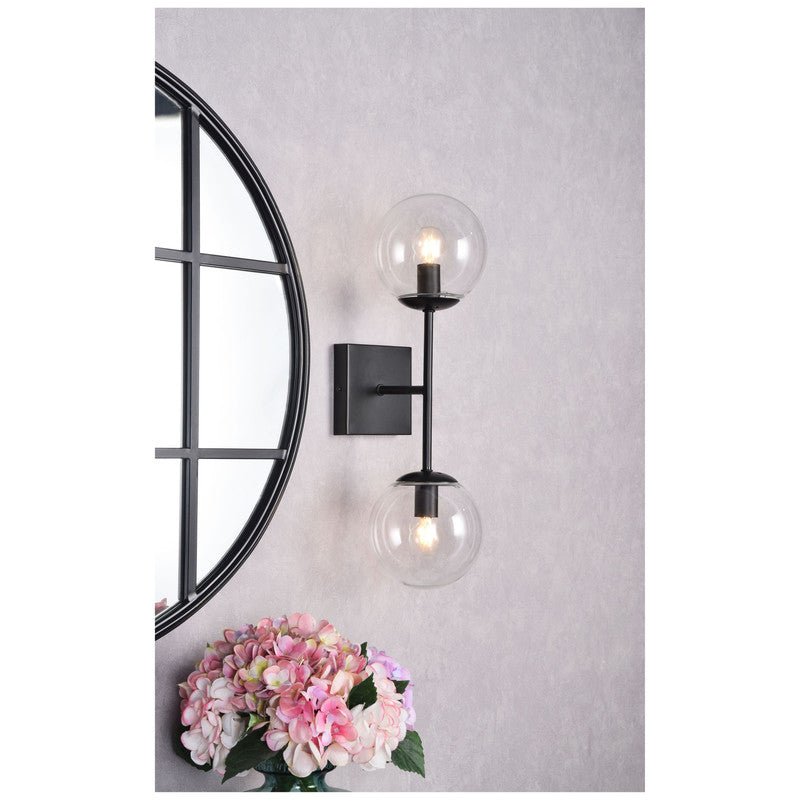 Elegant Lighting Neri 2 Light 7" Wall Sconce