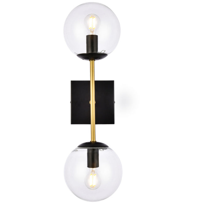 Elegant Lighting Neri 2 Light 7" Wall Sconce