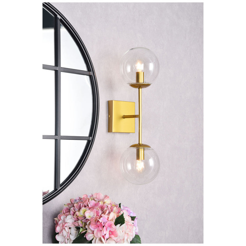 Elegant Lighting Neri 2 Light 7" Wall Sconce