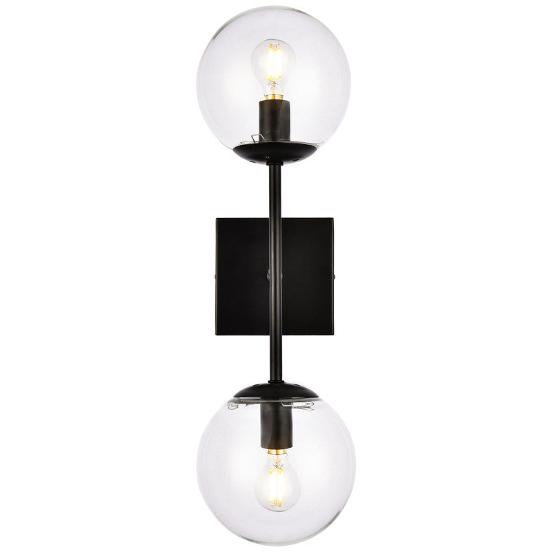 Elegant Lighting Neri 2 Light 7" Wall Sconce