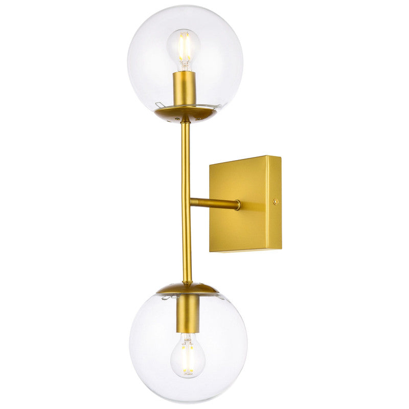Elegant Lighting Neri 2 Light 7" Wall Sconce