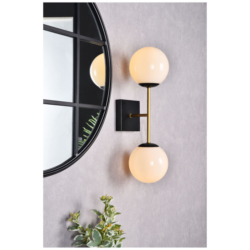 Elegant Lighting Neri 2 Light 7" Wall Sconce