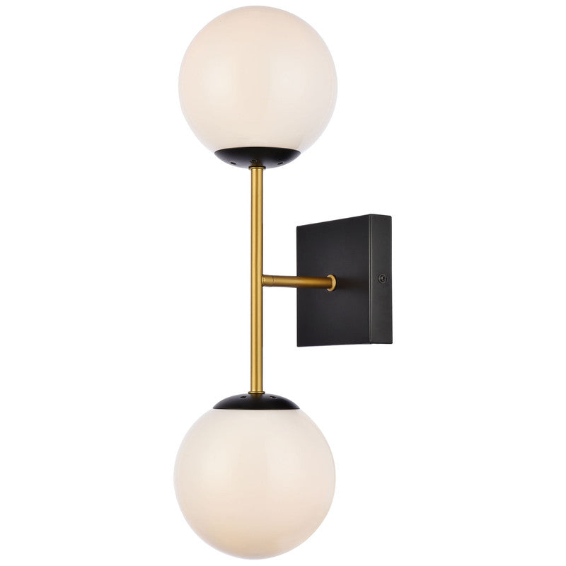Elegant Lighting Neri 2 Light 7" Wall Sconce