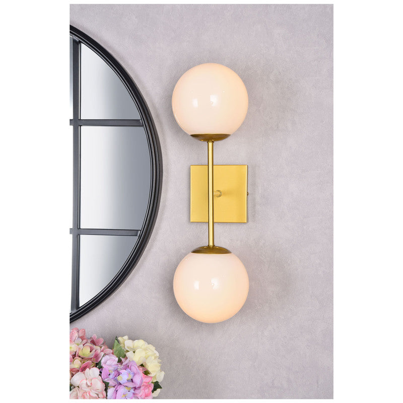 Elegant Lighting Neri 2 Light 7" Wall Sconce