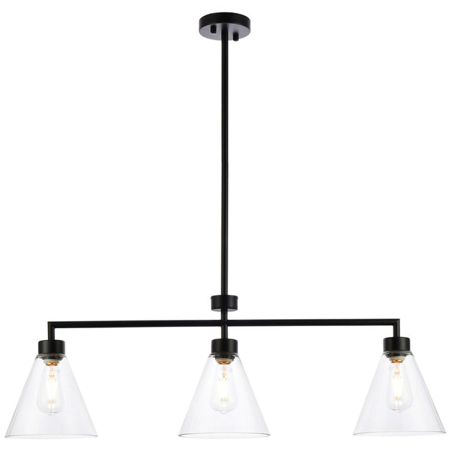 Elegant Lighting Mera 3 Light 38" Chandelier