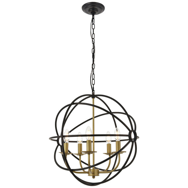 Elegant Lighting Octavia 5 Light 20" Chandelier