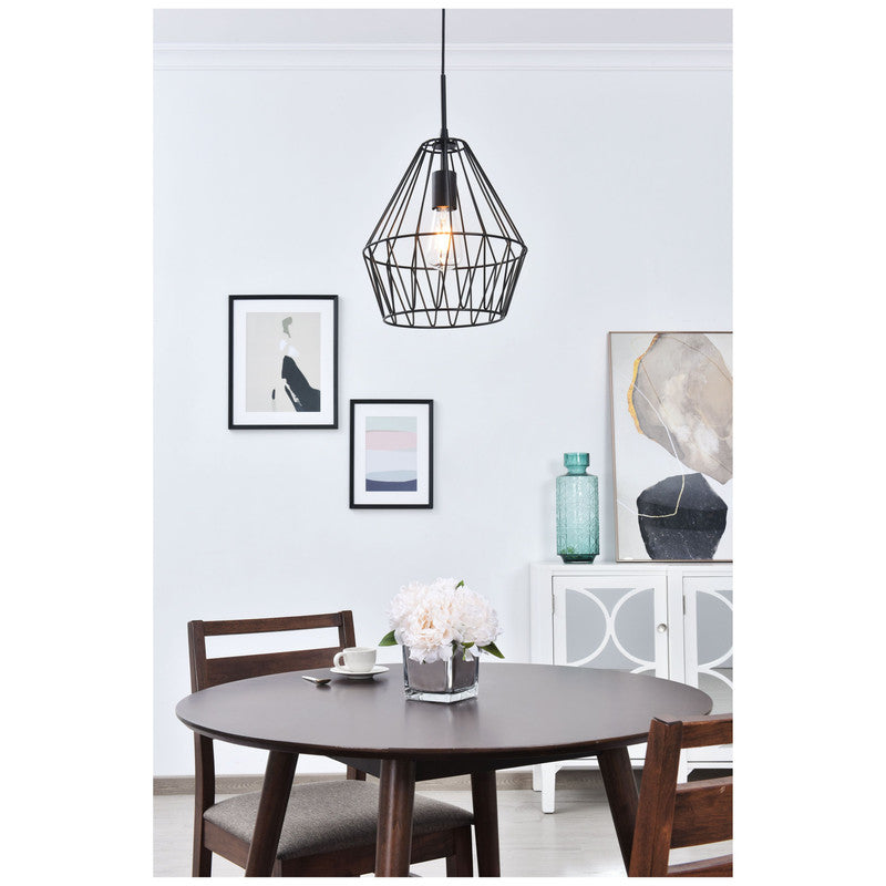 Elegant Lighting Candor 1 Light 11" Pendant