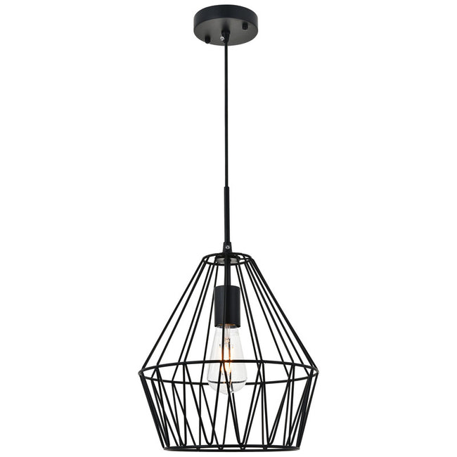 Elegant Lighting Candor 1 Light 11" Pendant