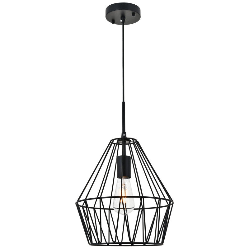 Elegant Lighting Candor 1 Light 11" Pendant