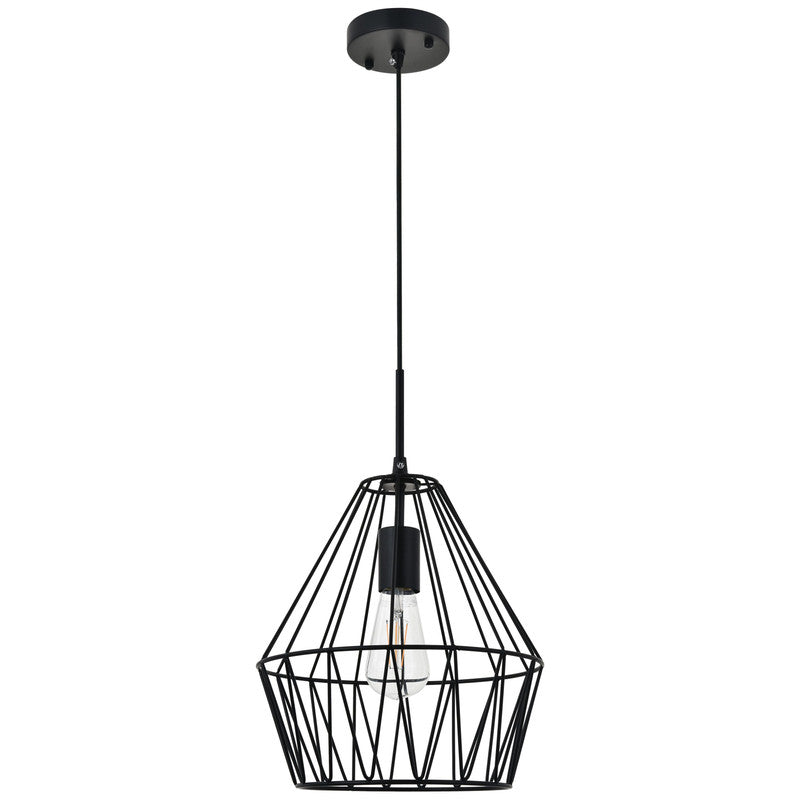 Elegant Lighting Candor 1 Light 11" Pendant