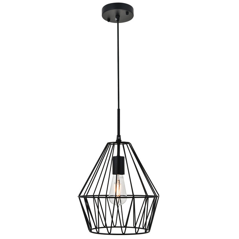 Elegant Lighting Candor 1 Light 11" Pendant