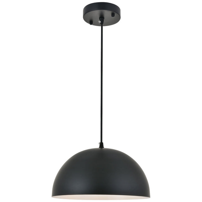 Elegant Lighting Forte 1 Light 12" Pendant