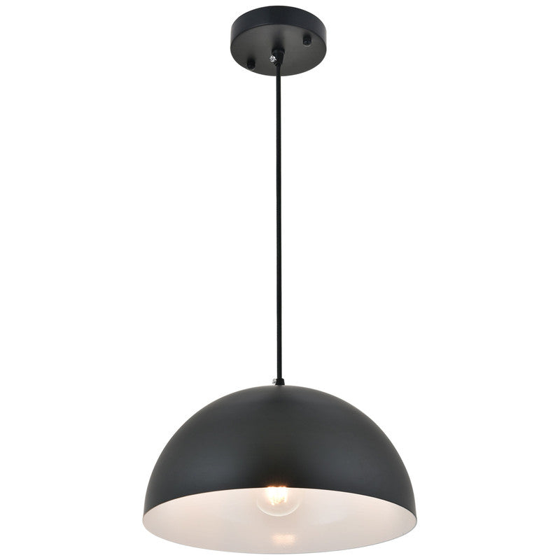 Elegant Lighting Forte 1 Light 12" Pendant