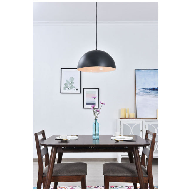 Elegant Lighting Forte 1 Light 16" Pendant