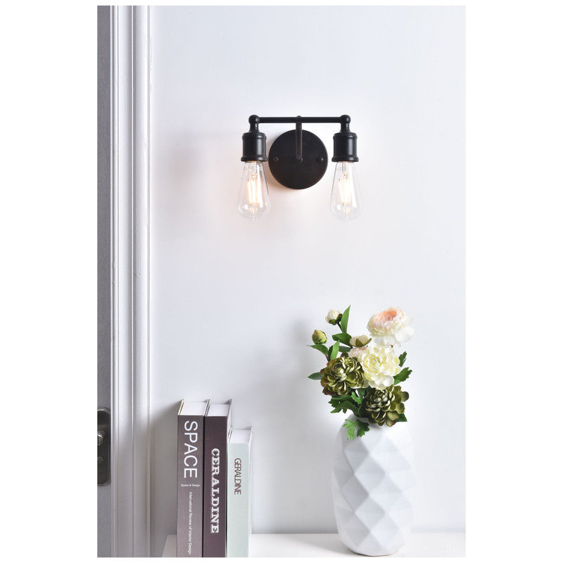 Elegant Lighting Serif 2 Light 9" Vanity Light
