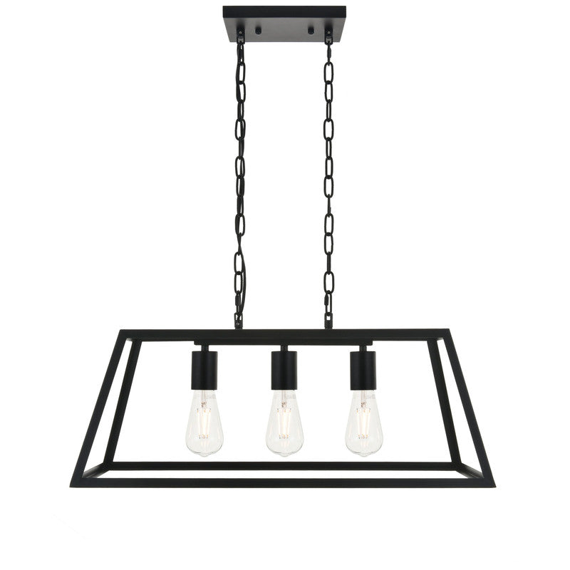 Elegant Lighting Resolute 3 Light 25" Chandelier