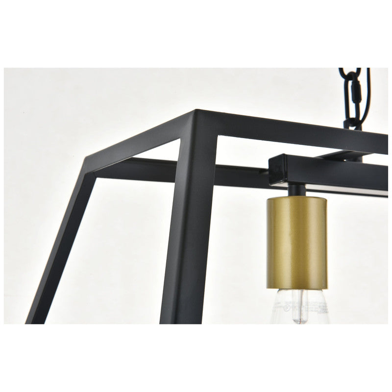 Elegant Lighting Resolute 3 Light 25" Chandelier