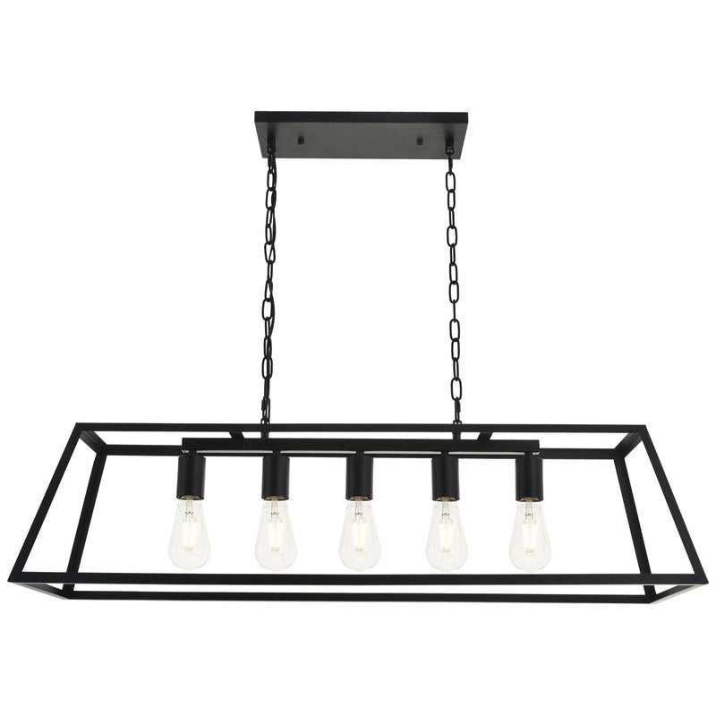 Elegant Lighting Resolute 5 Light 38" Chandelier