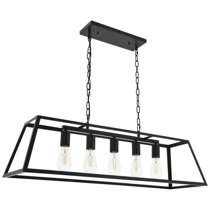 Elegant Lighting Resolute 5 Light 38" Chandelier