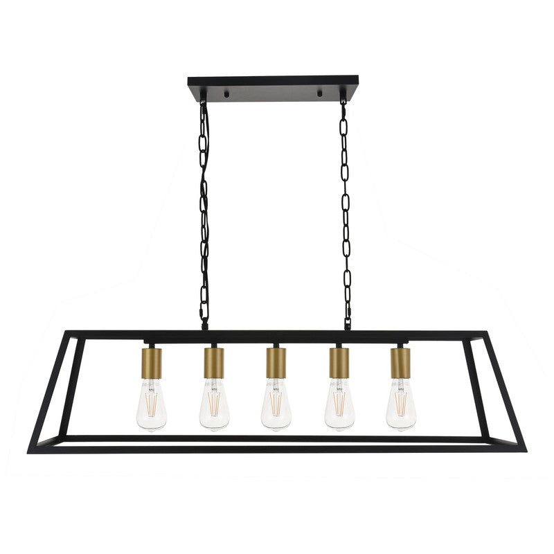 Elegant Lighting Resolute 5 Light 38" Chandelier