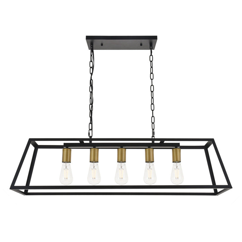 Elegant Lighting Resolute 5 Light 38" Chandelier